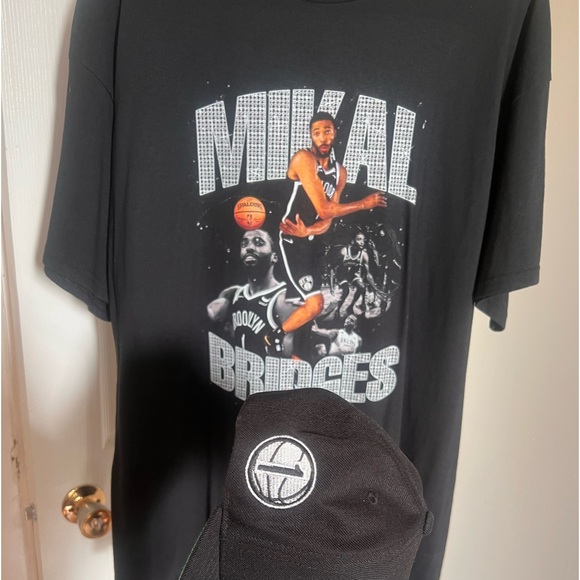Mikal Bridges “Brooklyn Bridges” SnapBack and XL Collector’s tee duo. - Picture 3 of 9